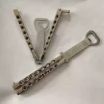 Balisong Flaschenffner, faltbarer Flaschenffner, Bier, multifunktionaler Flaschenffner, kreatives Butterflymesser, ausgefallenes Messer, Flaschenffner, Schraubendreher