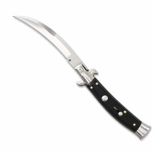 9-Zoll-italienisches Stiletto-Messer – Scimitar Blade Switchblade