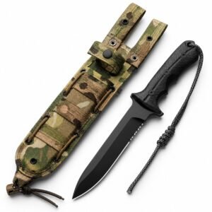 Chris Reeve Green Beret Messer mit teilweiser Wellenschliff und feststehender Klinge
