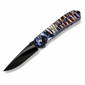Crispy Sands Damascus Mirror DLC Titanium Shank SF Klappmesser