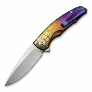 Yuji Evolver M390 Klappmesser mit Titangriff und Blitzmuster