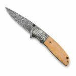 CM77 Damaskus-Klappmesser mit Schnellöffnungsrabatt
