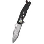 Geschmiedetes Damaststahl-Klappmesser, Outdoor-Camping-Messer mit hoher Härte, taktisches, tragbares Überlebensmesser