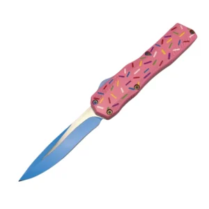 Neues Pink Donut Switchblade OTF Messer